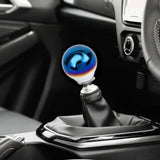 Universal Burnt Blue Alloy Round Ball Shape Car Gear Shift Knob Shifter Lever