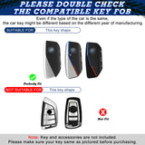 x xotic tech Soft Silicone Key Fob Cover Case Compatible with BMW X7 IX I5 M60 X5 X6 IX I7 5 7 Series 2023 2024 2025 2026, Intelligent Car Side Button Smart Key Protector