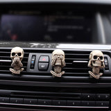 Skull Car Air Fresheners Vent Clips for Halloween Car Interior Decorations