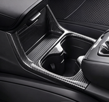 Wood/ Carbon Style Console Cup Holder Frame Trim Accessories For Honda CRV 23-up