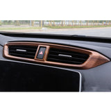 Peach Wood Grain Front Center AC Vent Outlet Decor For Honda CR-V 2017-2022