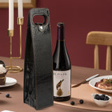 Portable Bottle Wine Gift Bag Champagne Beer Holder for Picnic Party, Christmas