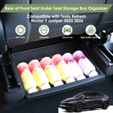 Under Seat Storage Box Organizer Accessories For Tesla Model Y Juniper 2025 2026