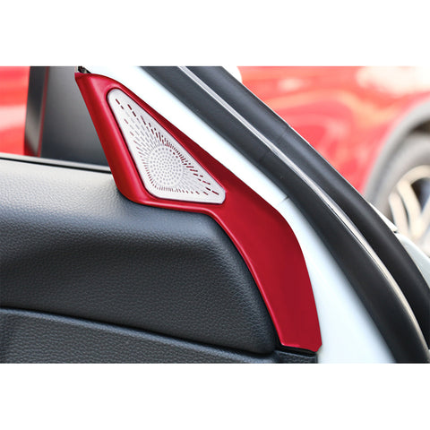 Red Interior Sporty Door Stereo Speaker Cover Trim For Honda Civic 11th Gen 2022+