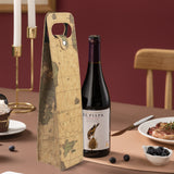 Portable Bottle Wine Gift Bag Champagne Beer Holder for Picnic Party, Christmas