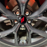 x xotic tech 4pcs 63mm 2.5" Slash Rim Wheel Center Cap Covers Compatible with Dodge Charger Challenger Durango Journey Avenger Hornet Dart R/T SRT or Jeep or Chrysler 6C227DX8AA,6C227RM8AA (Gloss Red)