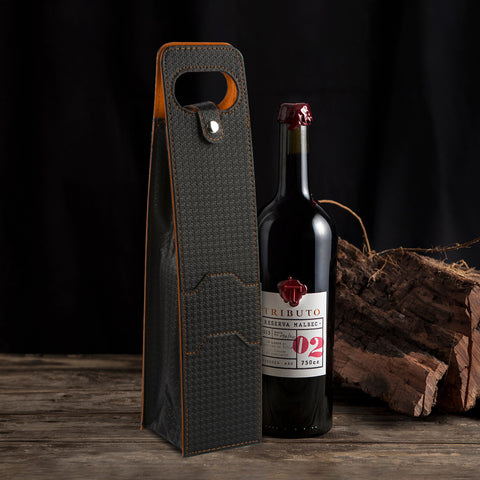 Portable Bottle Wine Gift Bag Champagne Beer Holder for Picnic Party, Christmas