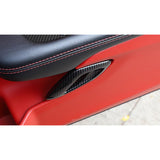 Car Interior Door Handle Cover Trim Accessories Decoration, Carbon Fiber Pattern, Compatible with Dodge Challenger 2015-2023