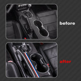 Carbon Fiber Touch Screen Passenger Dash Gear Combo Trims For Mustang 2015-2022