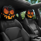 Auto Universal Fit Front Seat Halloween Scary Personalized Mask Head Rest Cover