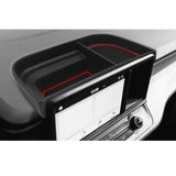 Xotic Tech Center Console Dash Tray Dashboard Storage Box Organizer Compatible with Ford 2022 2023 2024 Maverick Accessories Dash Insert Tray with Anti-Slip Mat (Red)