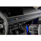 4X Blue Sporty Center AC Air Vent Knob Cover Trim For Honda Civic 11th Gen 2022+