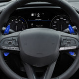 Sport Blue Aluminum Gear Paddle Shifter Extender Cover For Cadillac XT4 2019+