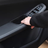 Door Storage Box Tray Organizer Compatible with Porsche Macan S/T/GTS/Turbo 2015-up Interior Car Door Side Handle Insert Pocket Holder Glove Pallet Accessories (4 Packs w/Anti-slip pads)