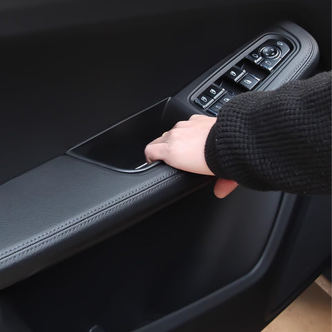 Door Storage Box Tray Organizer Compatible with Porsche Macan S/T/GTS/Turbo 2015-up Interior Car Door Side Handle Insert Pocket Holder Glove Pallet Accessories (4 Packs w/Anti-slip pads)