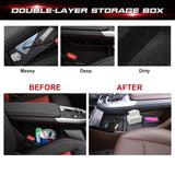Xotic Tech Center Console Organizer Tray Compatible with BMW X1 2023 2024 U11, 2PCS Armrest Lower Console Organizer Tray Under Storage Box Accessories