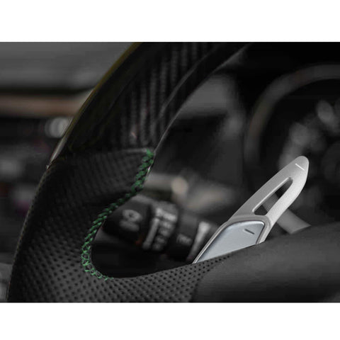 2x Aluminum Red Steering Wheel Paddle Shifter Extensions For Hyundai Genesis G70