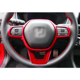 Red Dashboard Instrument Frame Gear Shift Panel Cover Trim For Honda Civic 22-up