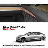 Console Strip Steering Wheel Paddle Shifter Door Panel Cover For Model 3 Model Y