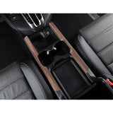 Peach Wood Style Console Water Cup Holder Panel Stripe Cover For Honda CRV 17-20