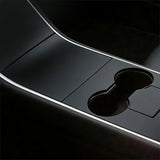 4pcs/Set Center Console Wrap Decor Sticker Accessories for Tesla Model 3/Y 17-20