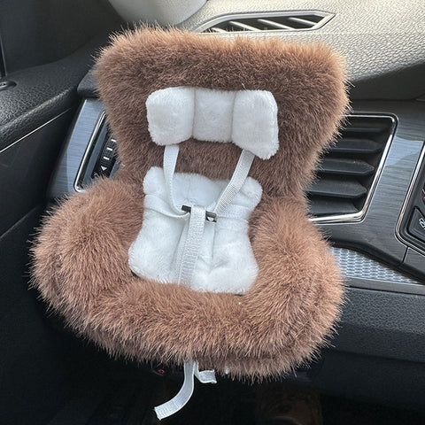 Cute Doll Mini Safety Seat Air Vent Clip Car Interior Decoration Accessories