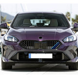 Tri-Colored Front Kidney Grille Strips Clip Cover For BMW 1 2 Series F70 F74