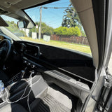 Black Dashboard Mat Poly Carpet DashMat Non-Slip Cover For Honda CRV 2023-2025