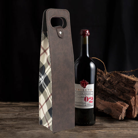 Portable Bottle Wine Gift Bag Champagne Beer Holder for Picnic Party, Christmas