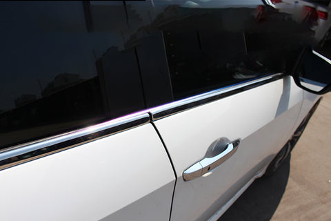 For Honda Civic Sedan 16-2021 Chrome Side Door Window Lower Stripe Decor Trims