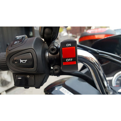 x xotic tech Motorcycle Handlebar Switch ATV Light Kill Switch w/On Off Push Button For U5 U7 U2 Motorcycles Scooter UTV Electromobile Motorbike(7/8inch 22mm)