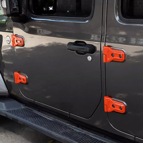 x xotic tech Door Hinge Cover Trim Decoration Exterior Accessories Compatible with Jeep Wrangler JL JLU 2018-up & Gladiator JT Truck 2020-up (8Pcs)