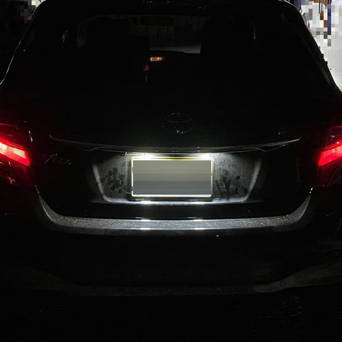x xotic tech LED License Plate Lights Tag Lamps Replacement Compatible with Toyota Camry Highlander Prius C Avalon Yaris, Error Free 6000K Xenon White, 2Pcs