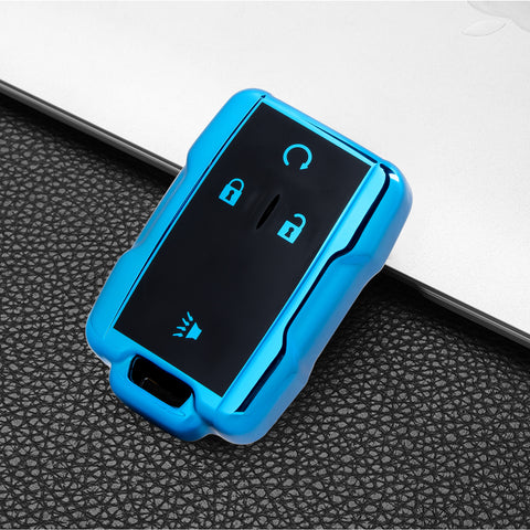 For Chevrolet Suburban GMC Yukon 4 Buttons Remote Key TPU Fob Cover Case Holder