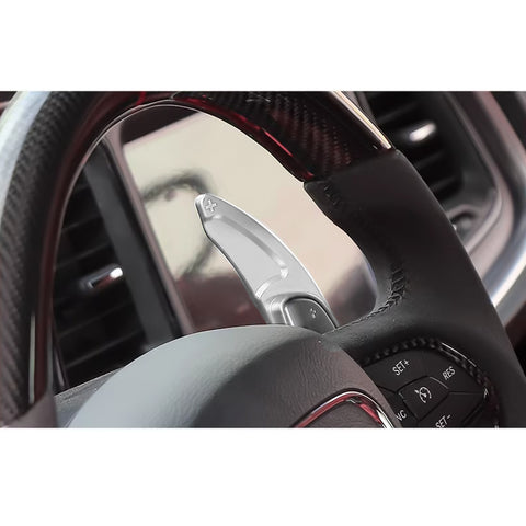 Black Forged ABS Paddle Shifter Extension For Dodge Charger Chrysler 300 2015-21