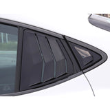 Side Window Louver Blinds Sun Shades Trim For Toyota Camry 2025-2026 Gloss Black