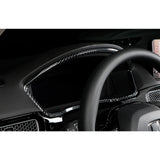 Carbon Fiber Black Steering Wheel Side AC Vent Frame Cover For Honda Civic 22-23