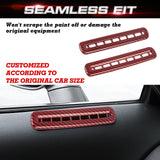 Door AC Outlet Vent Cover Trim Compatible with Dodge Challenger 2015-up Interior Accessories Decoration 2Pcs/Set