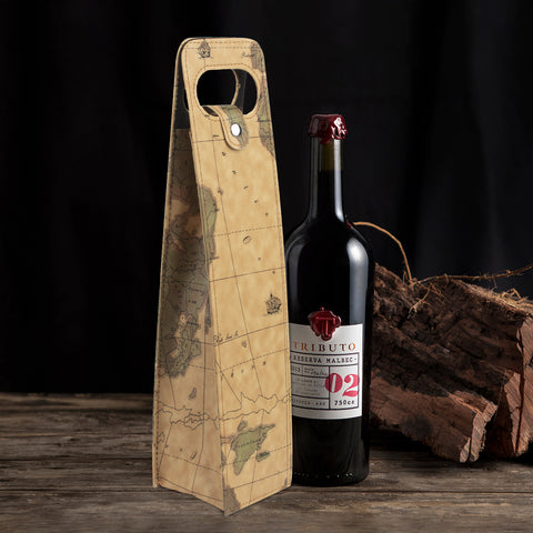 Portable Bottle Wine Gift Bag Champagne Beer Holder for Picnic Party, Christmas