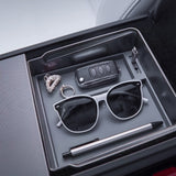 Gray Center Console Armrest Organizer Tray For Tesla New Model 3/Y 2025 2026