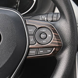 Wood Grain Steering Wheel w/ Bottom Piece Cover For Toyota RAV4 2019-2024
