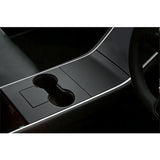 4pcs/Set Center Console Wrap Decor Sticker Accessories for Tesla Model 3/Y 17-20