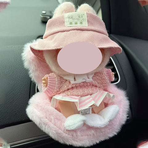 Cute Doll Mini Safety Seat Air Vent Clip Car Interior Decoration Accessories
