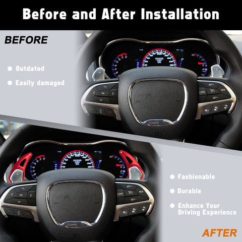 Paddle Shifter Extension Cover For Dodge Challenger Charger Durango SRT/Hellcat