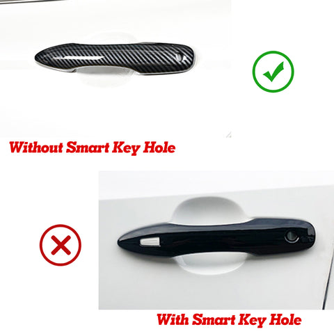 Carbon Fiber Style Door Handle Bowl Cover Decor Kit For Toyota Camry 2018-2026