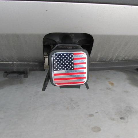 x xotic tech 2 Inch Universal American Flag Tow Hitch Covers, Trailer Hitch Cover Tube Plug Insert, Car Exterior Accessories, Receiver Tube Hitch Plug