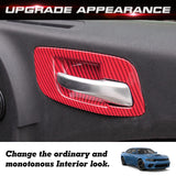 Carbon Look Door Handle Bowl Trim For Charger 2011-23 Chrysler 300 2015-2023