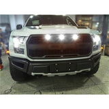 Ford SVT Raptor Style Amber Grille Lighting Kit, Front Grill Bumper Hood Marker Running Light Assembly For Ford Chevy GMC Dodge Ram Toyota etc Pickup Truck SUV