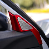 Glossy Red Pillar Speaker Door Handle Bowl Cover Trim For Honda Civic 2022-up
