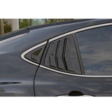 Side Window Louver Blinds Sun Shades Trim For Toyota Camry 2025-2026 Gloss Black